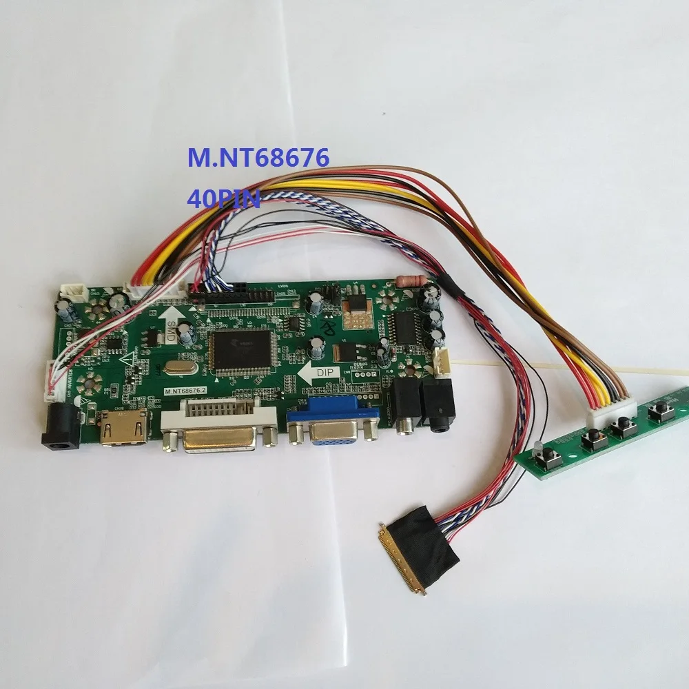 

Kit For B116XW01 V0/V1 LCD LED 1366X768 Panel Screen LVDS 40pin 11.6" DIY 2019 Driver VGA HDMI Controller board DVI Audio