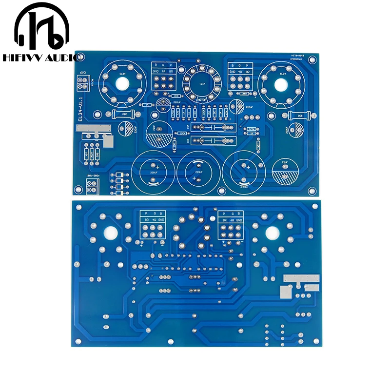 

Hifivv audio hifi tube amplifier 10W 10W EL34 ECC83 single-ended Class A Stereo amplifier Kit board