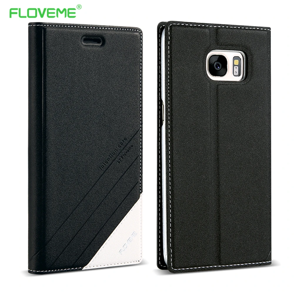 

FLOVEME PU Leather Case For Samsung Galaxy S9 S8 S8 Plus S7 S6 Edge S5 Note 9 8 Case Luxury Phone Holder Cover For Galaxy S6 S7