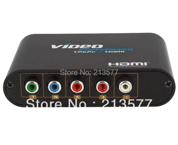 

1080P Component Video (YPbPr) to HDMI converter box, Support PSP, PS2, Wii, XBOX, STB, DVD, Player, Projector, etc.