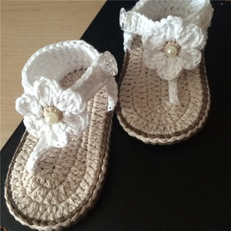 Tongs En Crochet Pour Bebe Sandales D Ete Pour Bebe Sandales En Crochet Avec Petites Fleurs Bouffantes Taille 9cm 10cm 11cm Livraison Gratuite Aliexpress