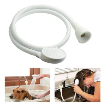 

HOT Pet Dog Cat Shower Head Multi-functional Tap Faucet Spray Drains Strainer Hose Sink Washing Hair Pets Lave Water Bath Heads