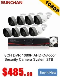 8CH DVR 1080P AHD Array Security Camera System 2TB