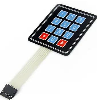 

5pcs 4 x3 Matrix Array 12 Key Membrane Switch Keypad Keyboard GOOD QUALITY