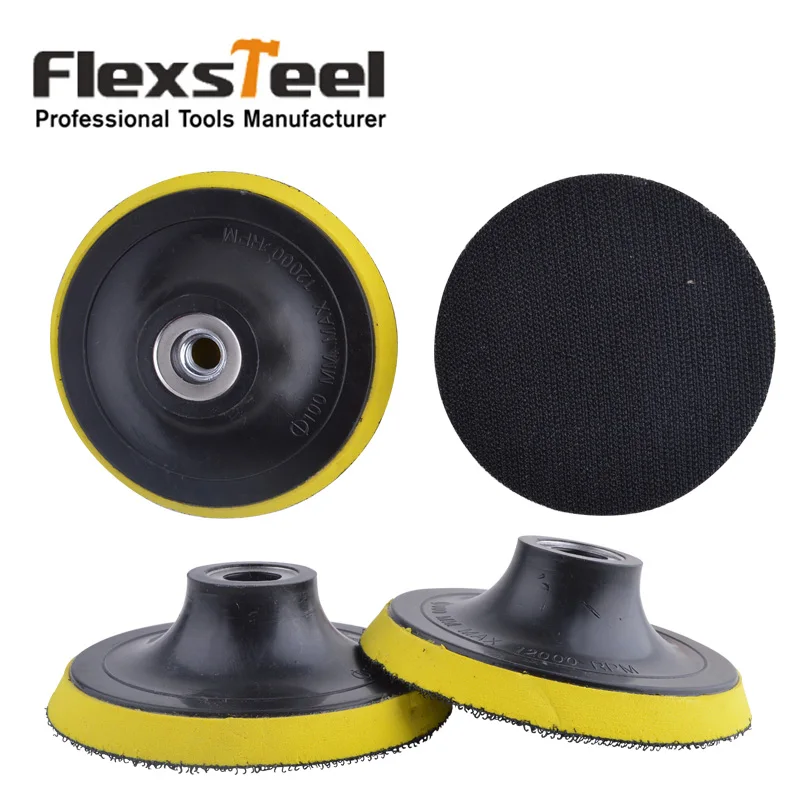 Flexsteel 2 Pieces 4 Inch 100MM Polishing Buffing Pad PU Backing