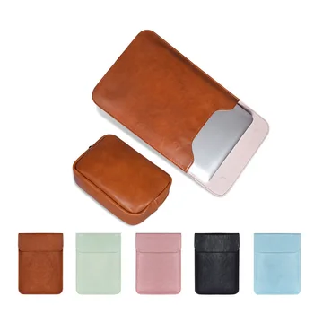 

PU Leather Laptop Case for Macbook Air Pro Retina 11 13 15 Inch Liner Sleeve Bag for Macbook New Pro 13 Cover A1708 A1989 A1990