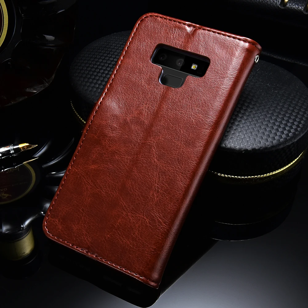 Чехол бумажник TOMKAS для Samsung Galaxy Note 9 8 S7 роскошный кожаный чехол чехлы S9 S8 Plus