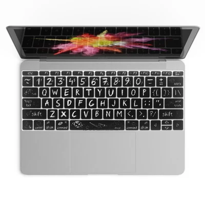 Супер Kawaii крышка клавиатуры для Apple MacBook Pro 13 без сенсорной панели A1708 12 дюймов мягкая клавиатура наклейки Защита от пыли и воды - Цвет: 003