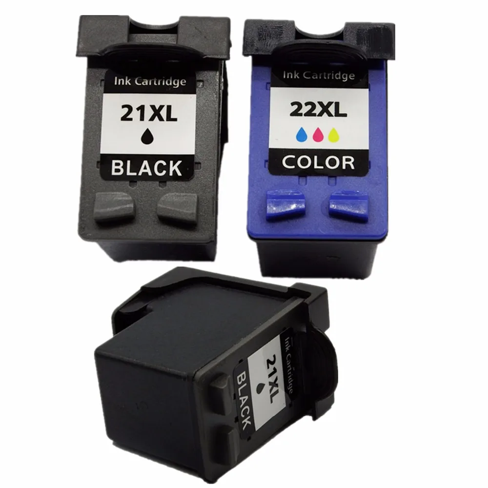 3 x Ink Cartridges For HP 21 22 XL 21XL HP21XL HP21 HP22 C9351A C9352A DeskJet