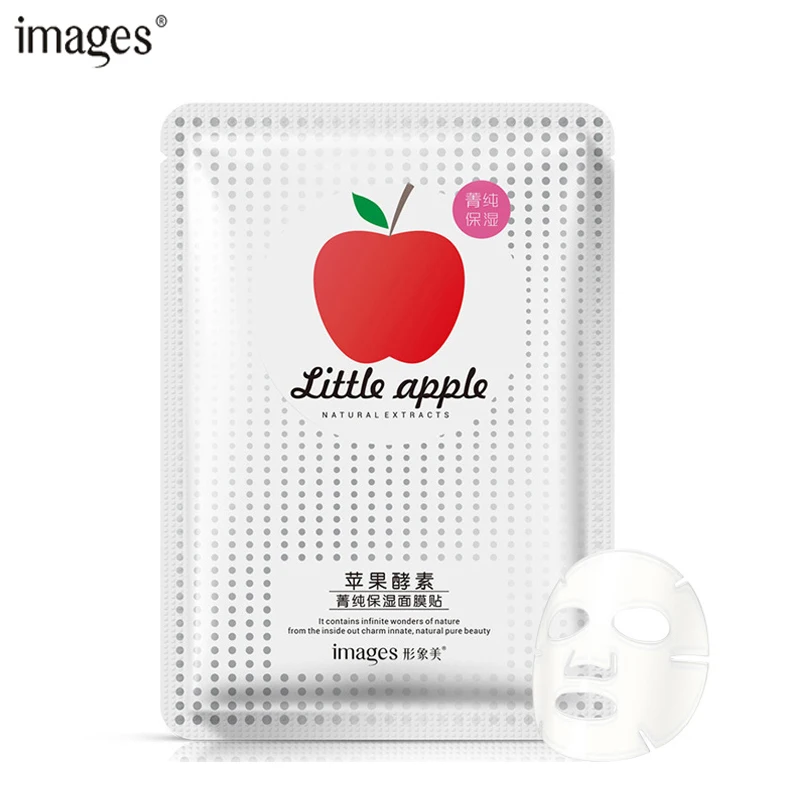 

Images Natural Apple Extracts Facial Mask Wrapped Mask Moisturizing Oil Control Shrink Pores Mask Skin Care