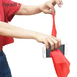 Красный шелк Волшебные шелковые трюки шелк через телефон Читы игривый для начинающих веселье красный 34 см * 34 см крупным планом Забавный