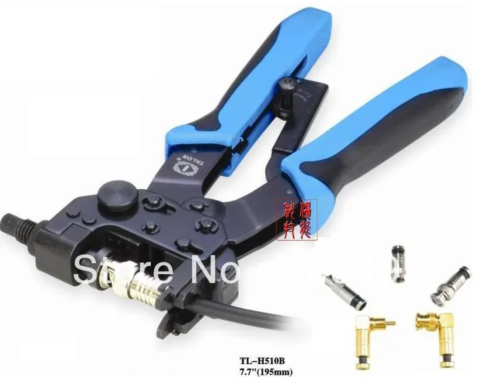 

0.5-6.0mm compression 3 in 1 waterpoof connector crimping tool RG-59 (4C) &RG-6 (5C) F BNC RCA Crimp Terminal