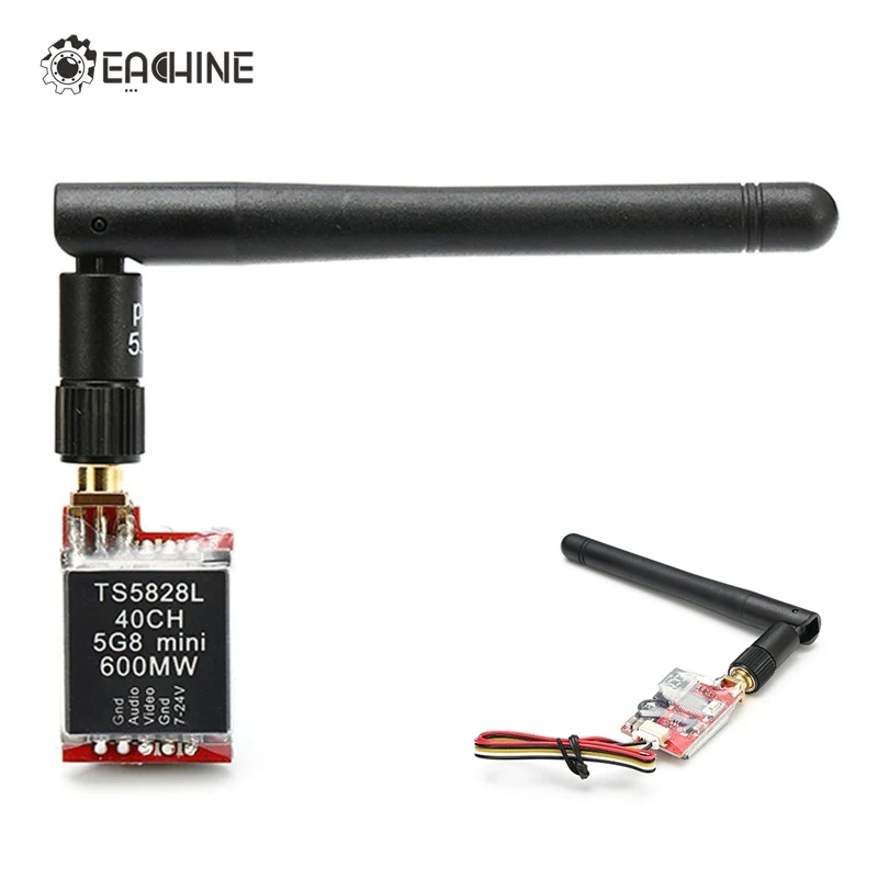 

Free Shipping Eachine TS5828L Micro 5.8G 600mW 40CH Mini FPV Transmitter With Digital Display Boscam For RC Drones Quadcopter