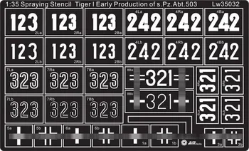 

1/35 WWII German Tiger I Early Production of s.Pz.Abt.503