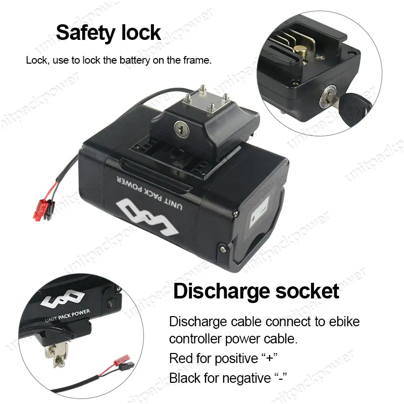 Perfect UPP Great Quality Rechargeable 36V E-Bike Seat Post Lithium Ion Battery 36V 10.4Ah With 42V 2A Charger for 500W 350W 250W Motor 2
