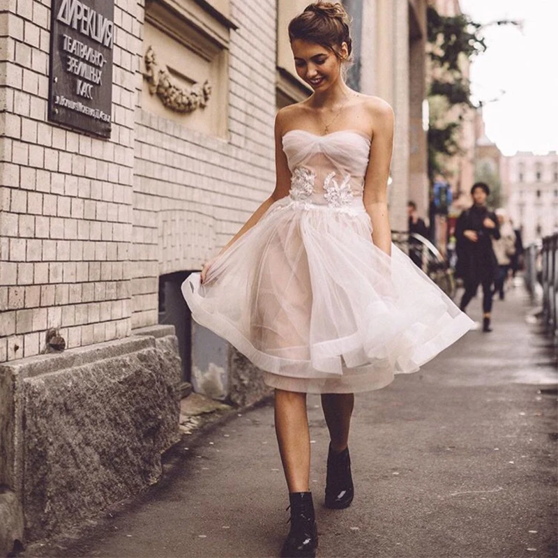 tulle cocktail party dress