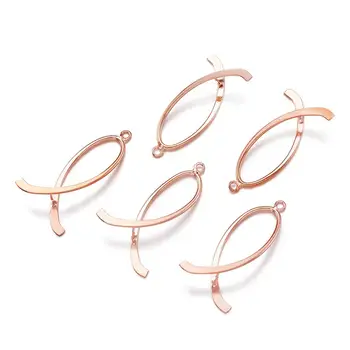 

Pandahall 5pcs Long Twist Brass Pinch Bails Ice Pick for Jewelry Making Connectors Pendants Earrings Fashion jewelry for Women