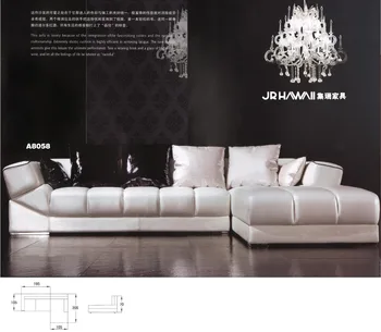 

Top quality good design living room sofa set genuine leather sofa set 8058