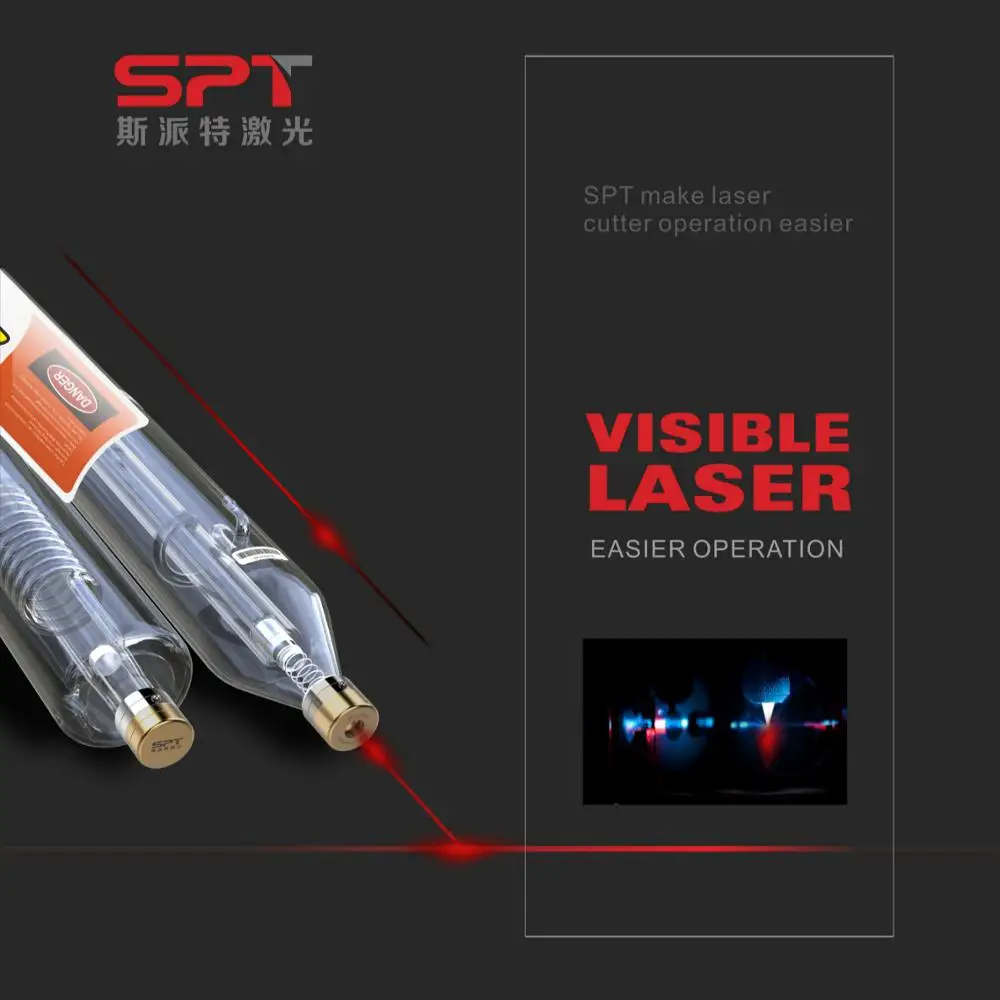 SPT СО2 лазерная трубка 100 Вт цена для резки металла машина 10000 часов жизни