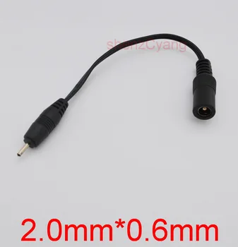 

200pcs High quality All copper brand new DC cable power jack female 5.5mm x 2.1mm plug male 2.0mm x 0.6mm Cable plug adapter