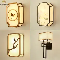 Новый китайский Ретро настенный светильник Современный простой гостиной спальни прикроватные лампы Настенный лестничный пролет