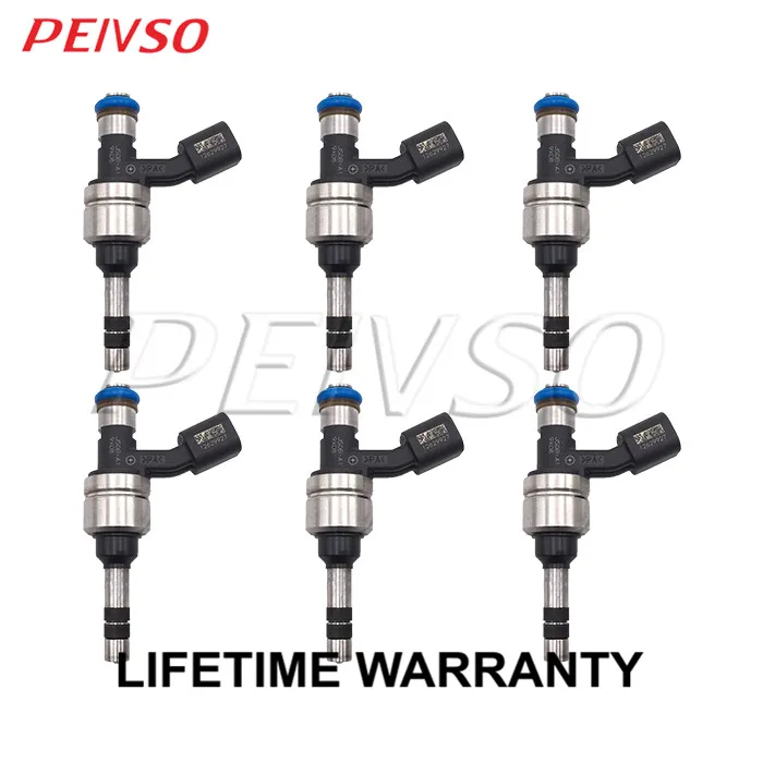 

PEIVSO 6pcs 12629927 JSDB-A1 Fuel injector For BUICK&CADILLAC ALLURE / LACROSSE / CTS / SRX 3.0L V6