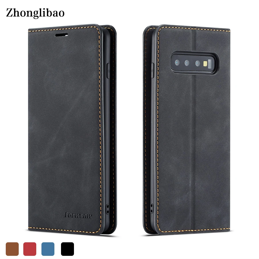 

Flip Leather Case for Samsung Galaxy S10 Plus S10e S10 5G Luxury Card Holder Magnetic Wallet Stand Book Cover for Galaxy S10 5G