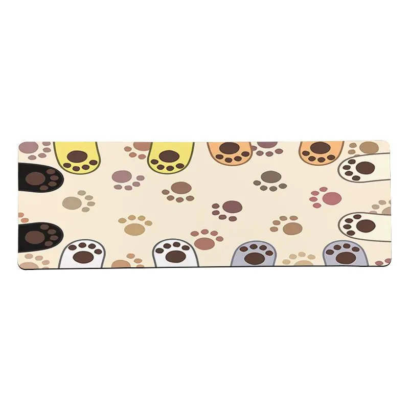 Lock Edge 40X90cm Maiya Высокое качество кошачьи лапы геймерская игра коврик для мыши большой коврик для мыши клавиатуры коврик - Цвет: Lock Edge 40X90cm