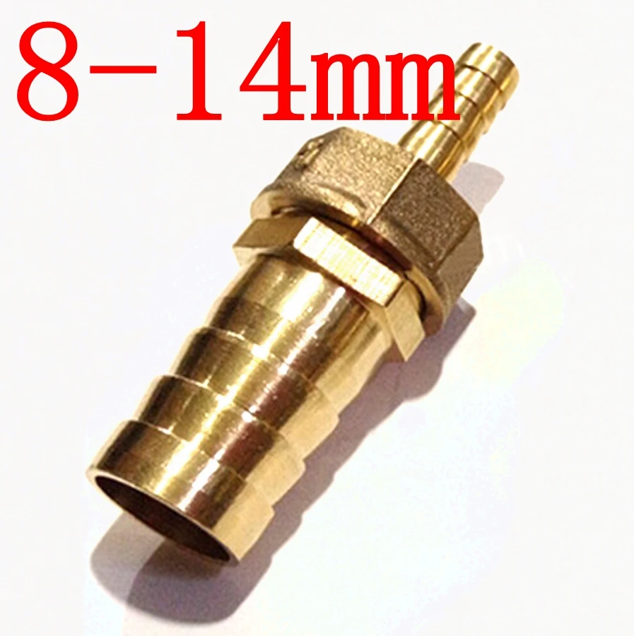Hose Barb I/D 8mm x 14mm Brass coupler Splicer Connector fitting for Fuel Gas Water | Обустройство дома