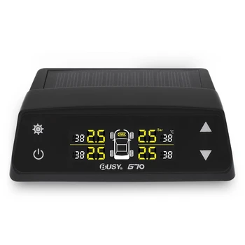 

BUSY G70 Solar Energy Car TPMS Tire Pressure Monitor Real-time Tire Voltage Pressure Temp Monitoring System Leakage Warning