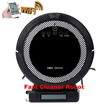 Smartphone WIFI APP Robot Vacuum Cleaner Smart Sweeping Rechargeable Remote Control with 150ml Water tank