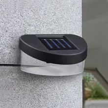 Открытый садовый забор светильник солнечной энергии светодиодный настенный светильник на солнечных батареях Ночной светильник-чувствительный к безопасности ворота крыльцо путь патио забор светильник ing