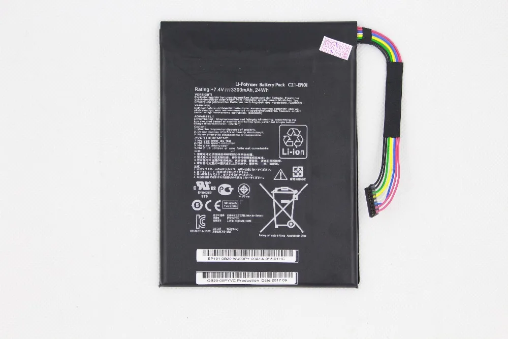 5 шт./лот 3300 мАч/24Wh 7 4 В C21 EP101 Аккумулятор для ноутбука Asus Eee Pad Transformer TF101 TR101 Li Ion Tablet