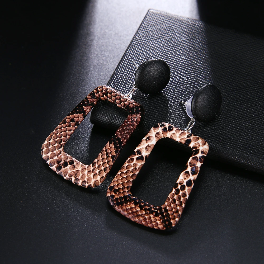 HTB19XDsT9rqK1RjSZK9q6xyypXaK - Trendy Party Jewelry Vintage 2019 Women's Fashion Statement Earring Red Brown Black Color Long Wooden Brincos Wedding Gift