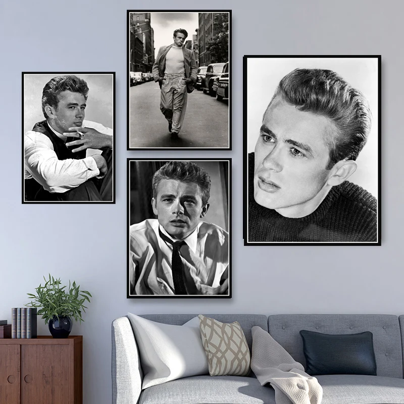 

Hot James Dean USA Movie Actor Star Paintings Poster And Prints Art Wall Art Canvas Wall Pictures For Living Room Home Decor