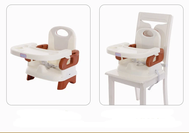 Безопасный PP пластиковый портативный складной детский обеденный высокий стульчик регулируемый стул для кормления для детей Детская безопасность самоедающийся стул для стола