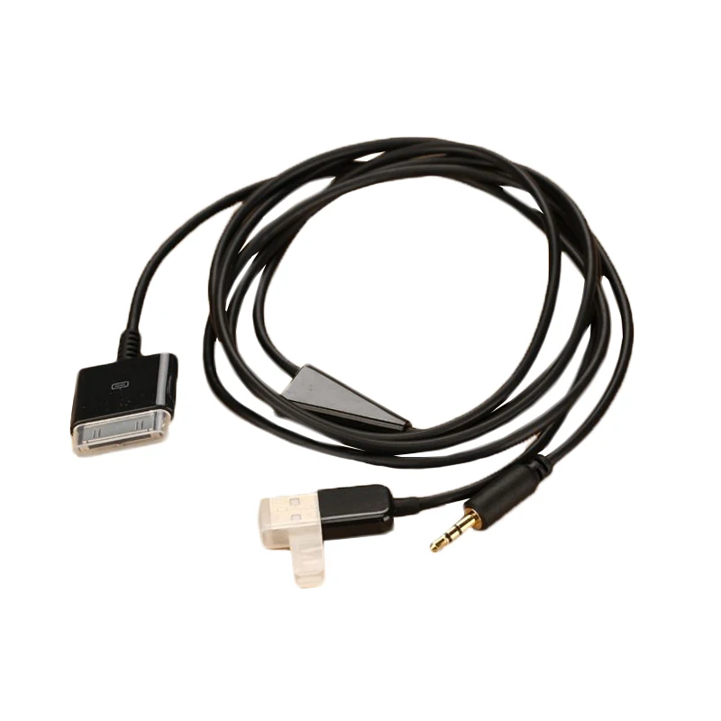 Автомобильная аудиосистема для Apple iPod Itouch iPhone 3 3GS 4 4s USB/AUX Y образный кабель I Drive