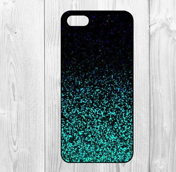 Mint Sparkle Glitter phone case for iPhone 4s 5s 5c 6 6s