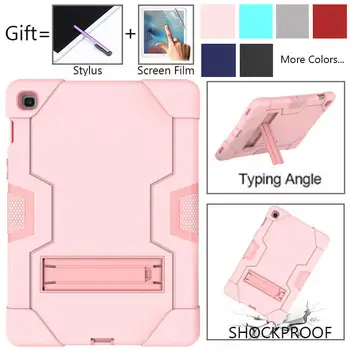 

Amor Heavy Duty case For Samsung Galaxy Tab S5E 10.5 2019 T725 T720 Tablet case GLF Soft Silicone +PC Back Cover Kickstand Case