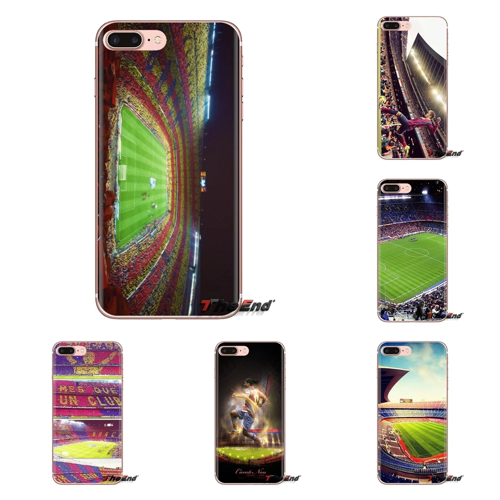 Silicone Skin Cover For Xiaomi Mi4 Mi5 Mi5S Mi6 Mi A1 A2 5X 6X 8 9 Lite SE Pro Max Mix 2 3 2S Barcelona Home football stadium |