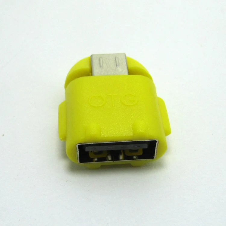 Android Робот Форма микро мини USB OTG Кабель адаптер для Планшеты PC MP3/MP4 смартфон