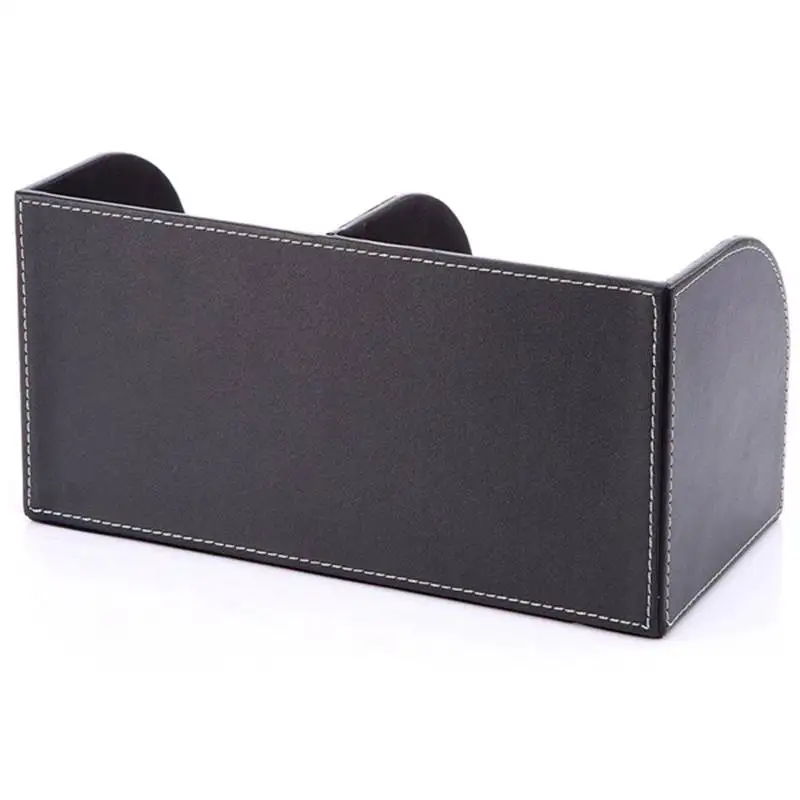  7 Storage Compartments Multifunctional PU Leather Office Desk OrganizerBusiness Card/Pen/Pencil/Mob