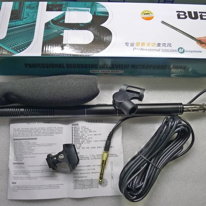 Недорогой профессиональный микрофон BUB MA G18 для камеры Shotgu * однонаправленной