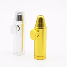 Мини Серебряный нюхательный нюхатель, металлическая трубка, нюхательный нюхатель, очистители кальяна для сигарет, сигарная трубка, аксессуары для курения, кончики рта