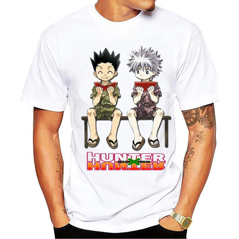 Мужская и женская дизайнерская футболка Hunter X Hunter, Карнавальная футболка GON FREECSS, новинка, аниме Kurapika, модная футболка Killua Zoldyck, футболки