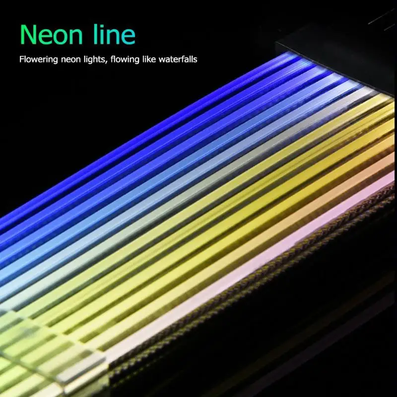 24Pin неоновая линия 24 Pin Мощность RGB блок питания линии PC материнская плата
