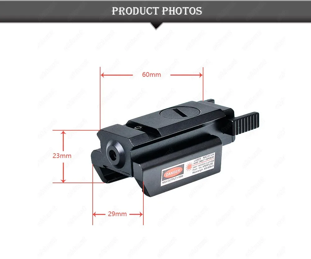 Компактный Охотничий Тактический лазерный прицел с красной точкой и