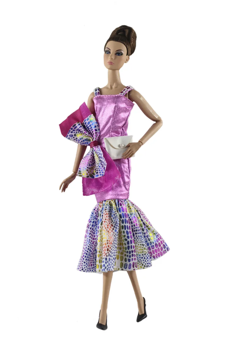 Кукольное платье/15 стилей цветной наряд Одежда Платье для 1/6 BJD Xinyi Барби FR ST кукла/Игрушки для девочек - Цвет: 7