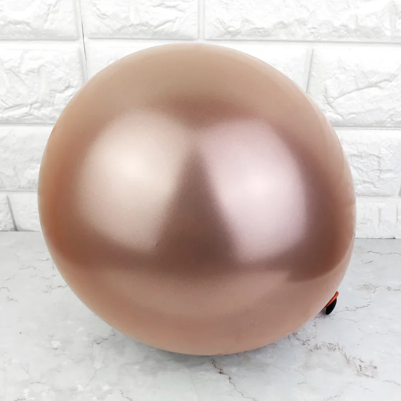 10 шт 12 дюймов металлик латекс хром Свадебный шар вечерние шарики для украшения неоновые стикеры воздушный шарик Гелиевый шар - Цвет: Rose Gold