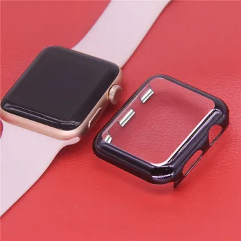

Watch Plated PC Cover For Apple Watch 4/5 Case 44mm 40m 42mm 38mm Ultra Full Protective Case For Iwatch 1 2 3 Sceen Protector